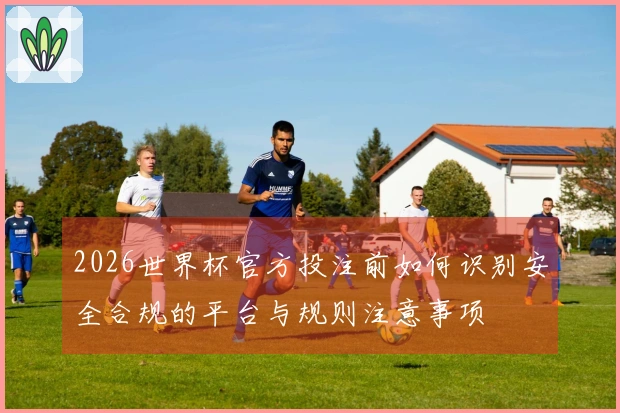2026世界杯官方投注前如何识别安全合规的平台与规则注意事项