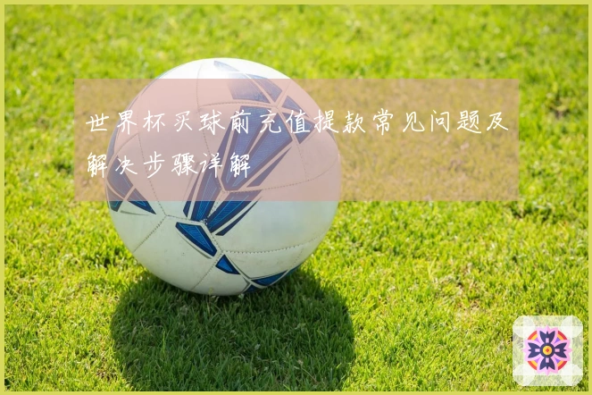 世界杯买球前充值提款常见问题及解决步骤详解