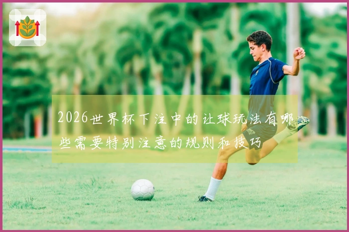 2026世界杯下注中的让球玩法有哪些需要特别注意的规则和技巧